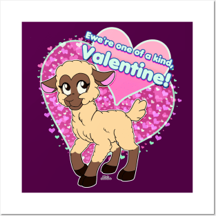 Sweet Sheep - Valentine's Day (Pink Sugar) Posters and Art